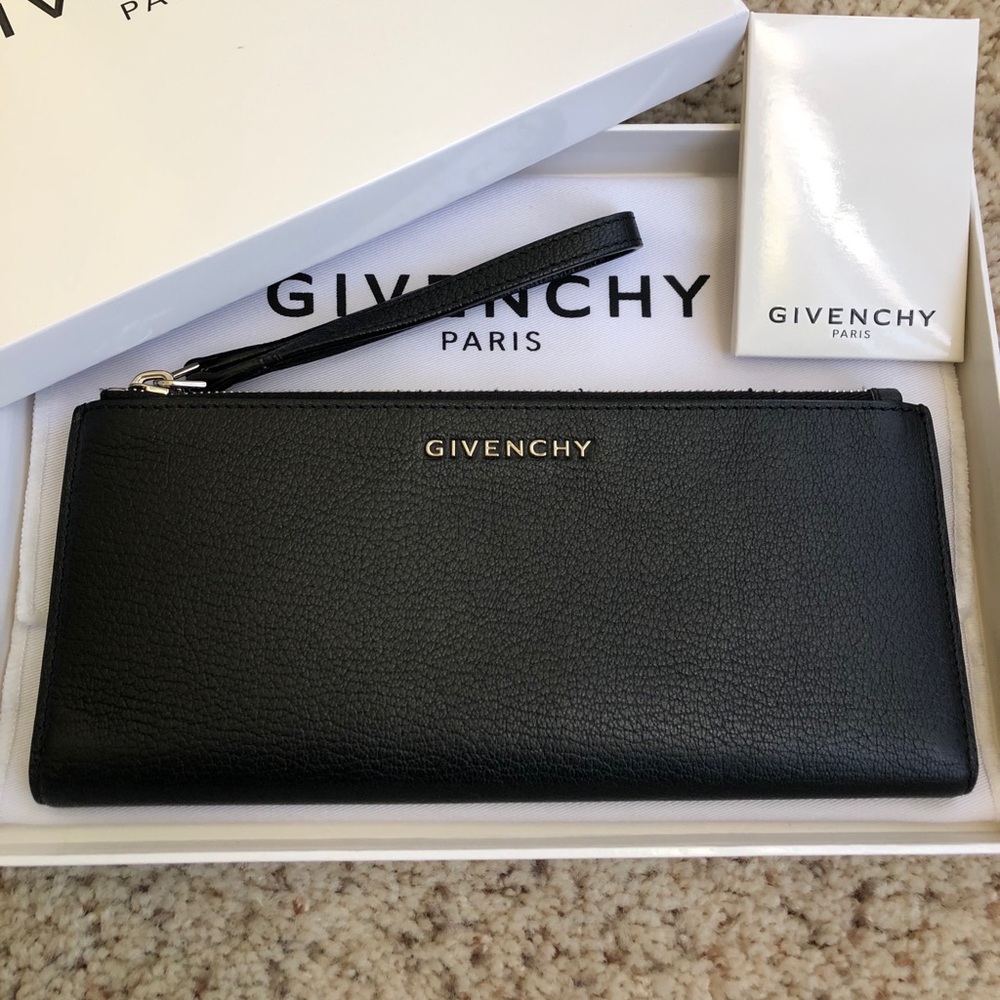 Givenchy Pandora Long Double-Zip Wallet, Black
